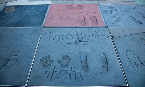 Tom Hanks at Graumans Chinese Theater — Stock Photo, Image