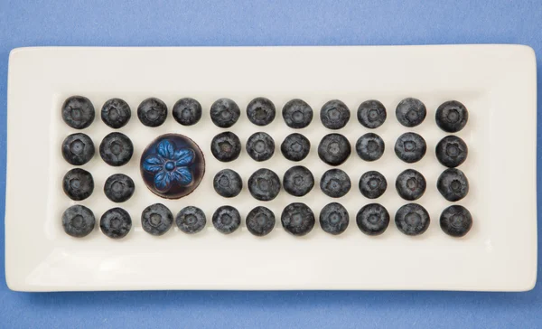 Blueberries and Chocolate — Stock Photo, Image