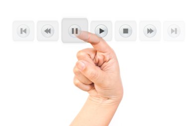 Dijital düğmeye elle bas.