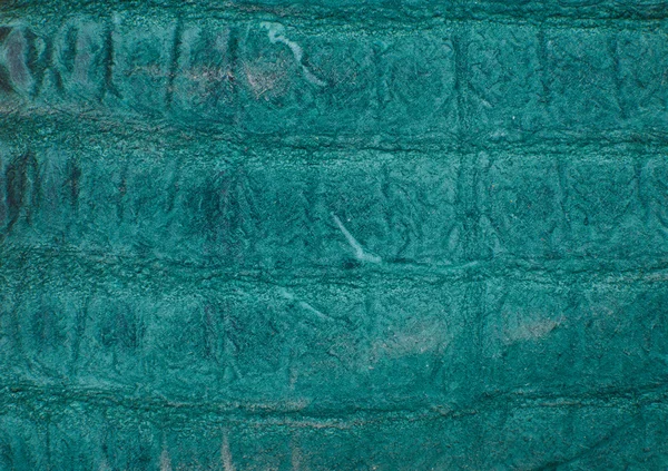 Винтажная зелёная текстура кожи крокодила . — стоковое фото
