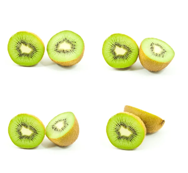 Conjunto de fruta Kiwi aislada . — Foto de Stock