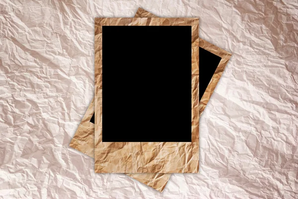 Ročníku foto rámeček na vinobraní papír textury pozadí. — Stock fotografie