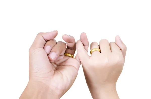 Två hand touch för kärlek koncept. — Stockfoto