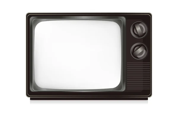 Vintage-Fernseher isoliert auf dem weißen. — Stockfoto