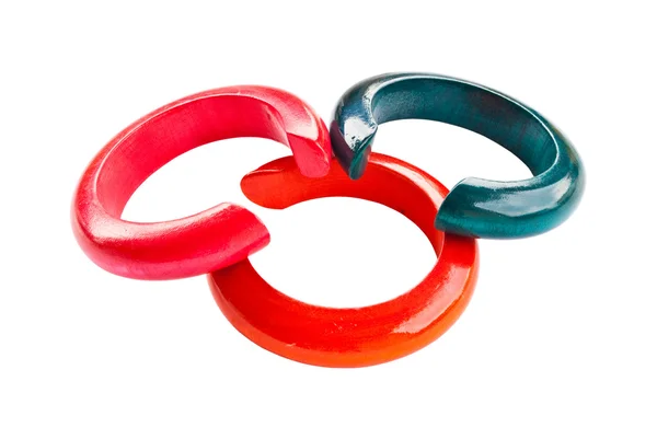 Colorful bracelet isolated on the white. — Stock Photo, Image
