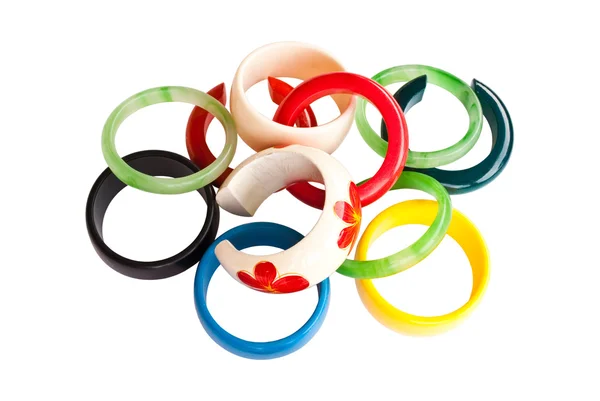 Colorful bracelet isolated on the white. — Stock Photo, Image