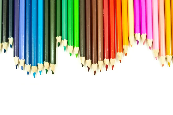 Colorful pencil texture background. — Stock Photo, Image
