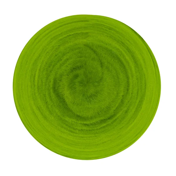 Cirkel van groen gras textuur. — Stockfoto