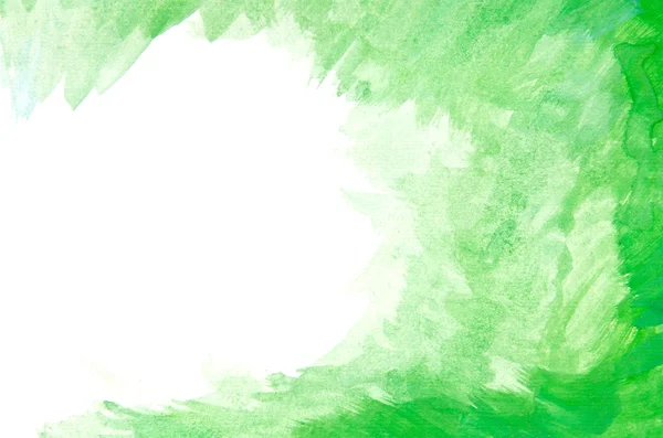 Abstrakte grüne Aquarell Hintergrund. — Stockfoto