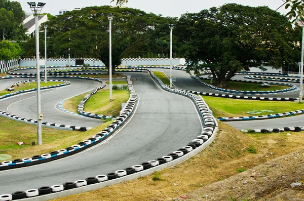 Go Kart pista de corrida . — Fotografia de Stock
