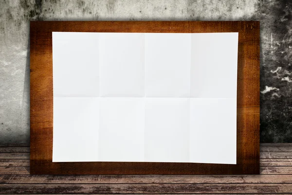 Prázdný dokument white paper textury na podlaze. — Stock fotografie