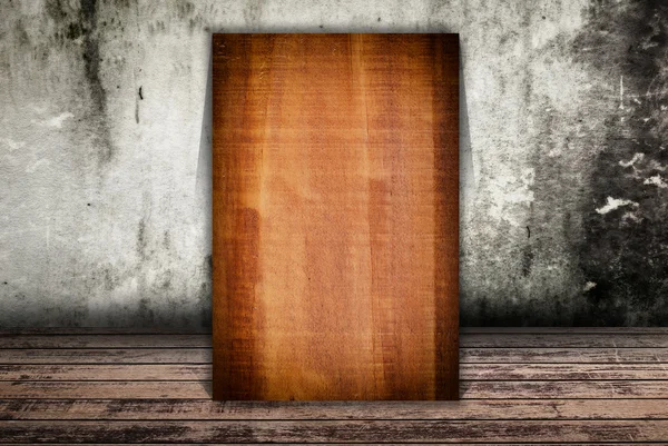 Vintage wood on the grunge floor. — Stock Photo, Image