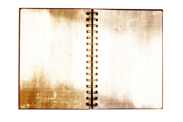 Vintage notebook isolated. — Stock Photo, Image