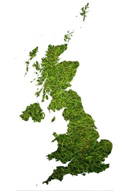 UK map isolated on the white. clipart