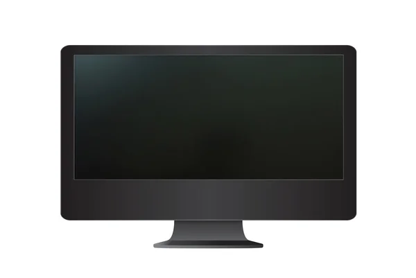 Monitor de computador isolado no fundo branco . — Fotografia de Stock