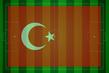 Türkiye'nin bayrak futbol sahası.