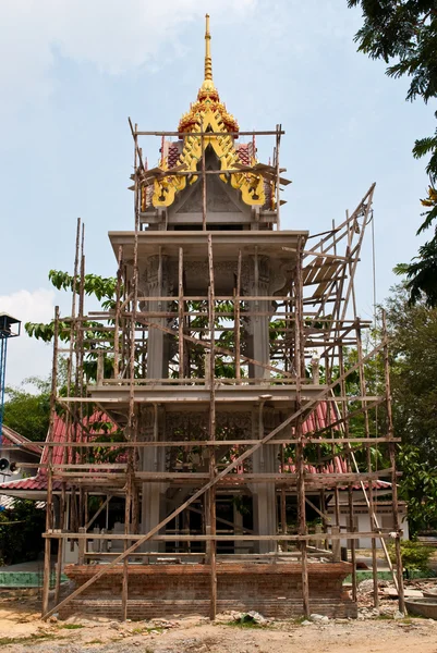 Bouw van de Tempel onder constructie. — Stockfoto