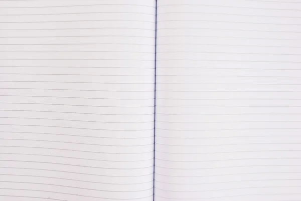 Prázdné bílé notebook textury pozadí. — Stock fotografie