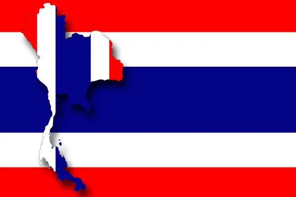 Карта Таиланда . — стоковое фото