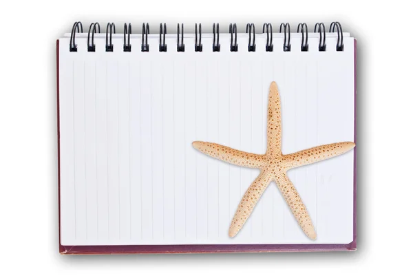 Notebook em branco isolado . — Fotografia de Stock