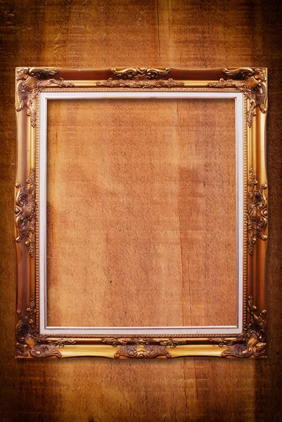 Photo frame on the wood texture. — Stock Photo, Image