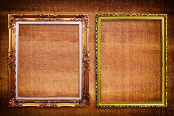 Cadre photo sur la texture du bois . — Photo
