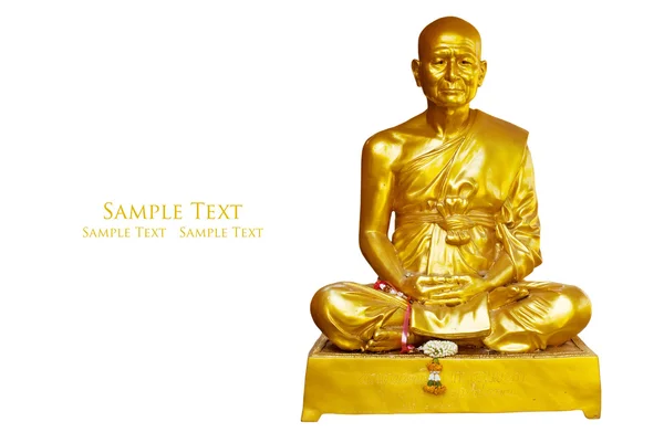 Buda altın görüntü üzerinde beyaz izole. — Stok fotoğraf