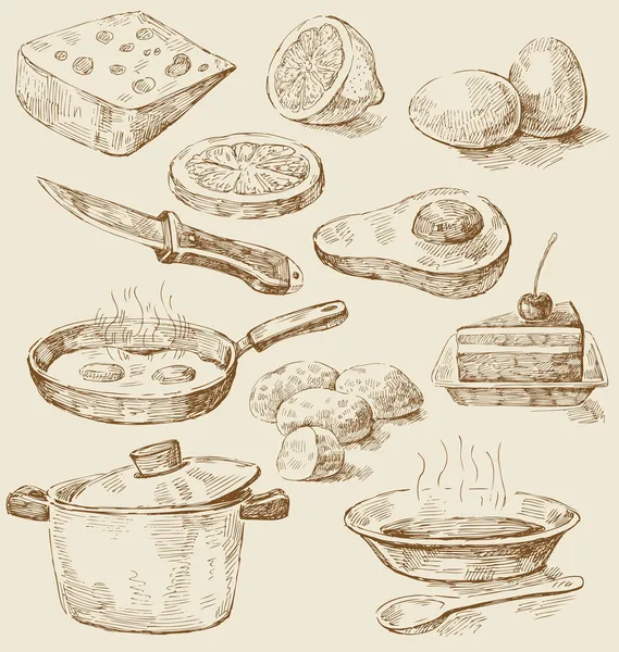 Set de cocina — Archivo Imágenes Vectoriales