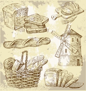 Vector bakery seamless clipart