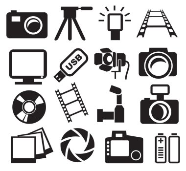 Cameras set clipart