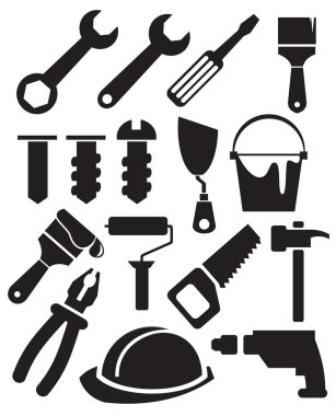 Tools set clipart