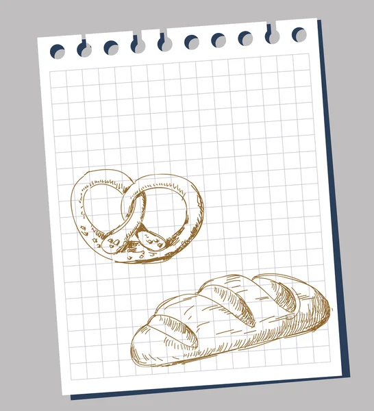 Вектор хлеба — стоковый вектор