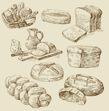 Vector bakery seamless clipart