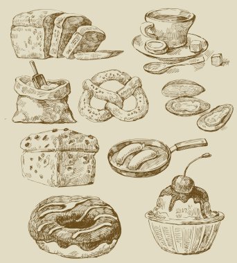 Food set clipart