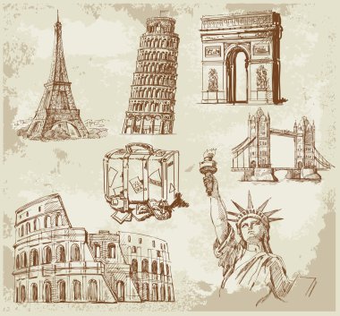 Travel background clipart