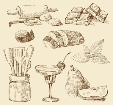 kitchen set clipart