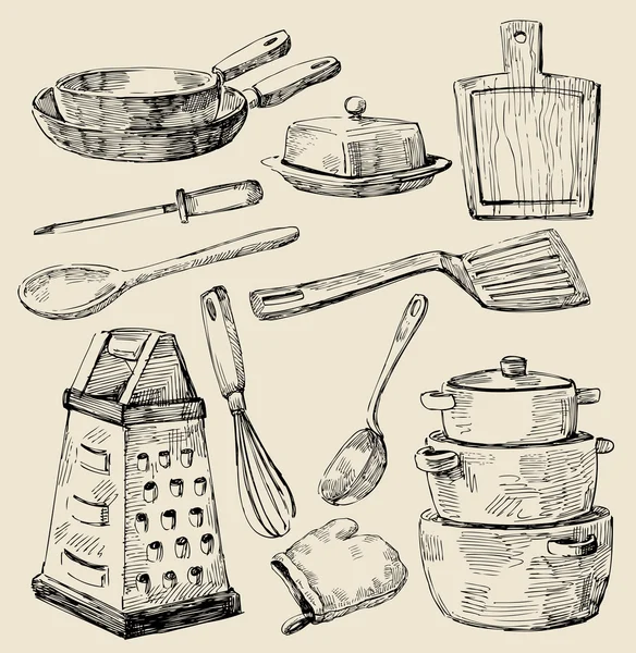 Kochkritzeleien — Stockvektor