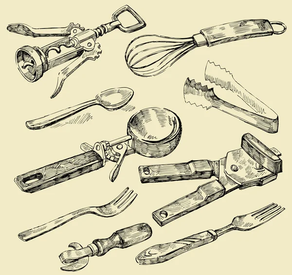 Cuillère, fourchette et couteau vecteur . Vecteur par ©bioraven