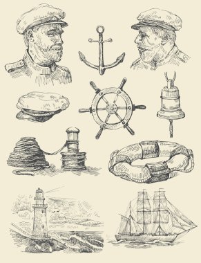 Nautical set clipart