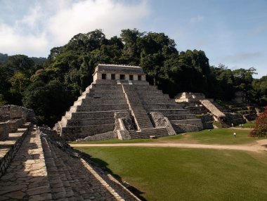 The pyramids at Palenque clipart