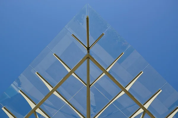 Metaal- en glasindustrie dak — Stockfoto