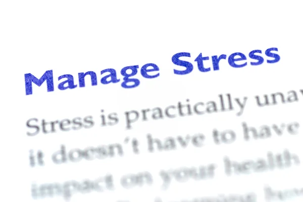 Gerir o stress — Fotografia de Stock