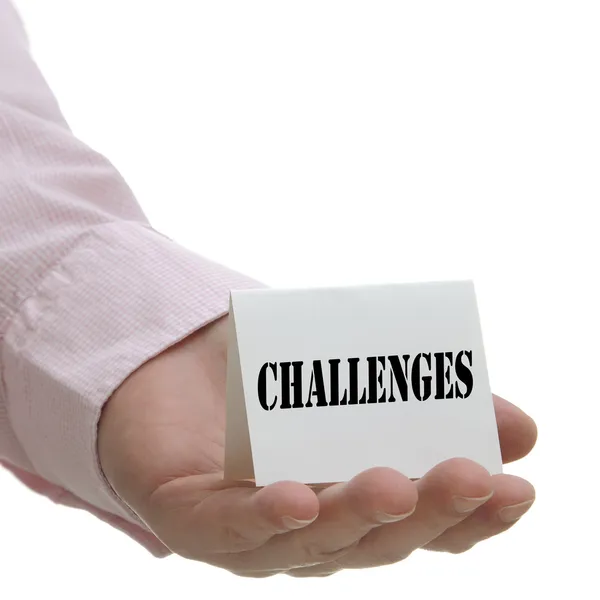 Προκλήσεις - σημάδι σειρά — Φωτογραφία Αρχείου