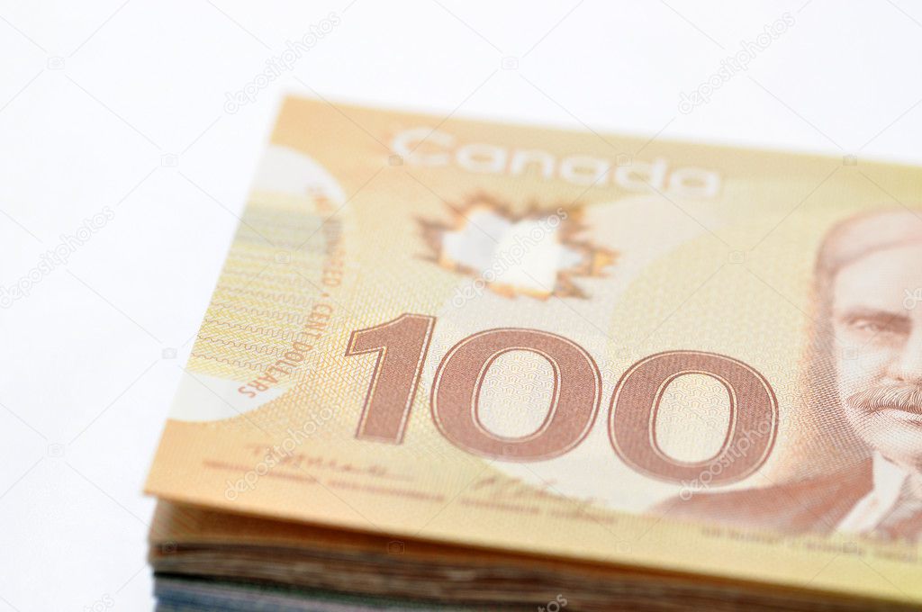 Canadian money background