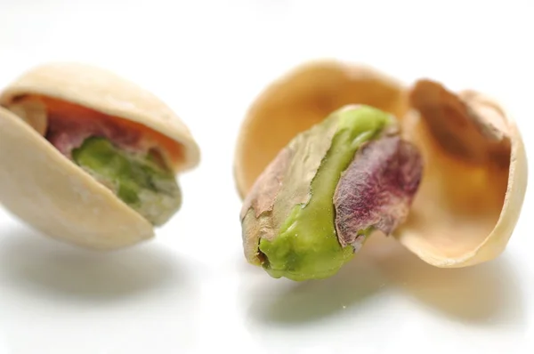 Macro salted pistachios — Stock Photo, Image