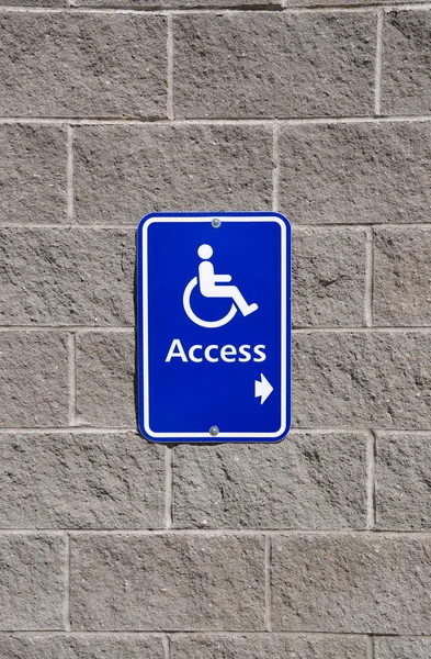 Disable access sign — Stock Photo, Image