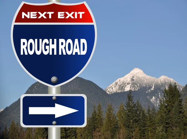 Rough road road sign — Stock Photo, Image