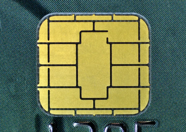 Macro business chip card — Stock Photo, Image