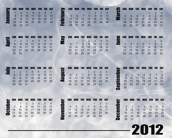 2012 Calendar — Stock Photo, Image