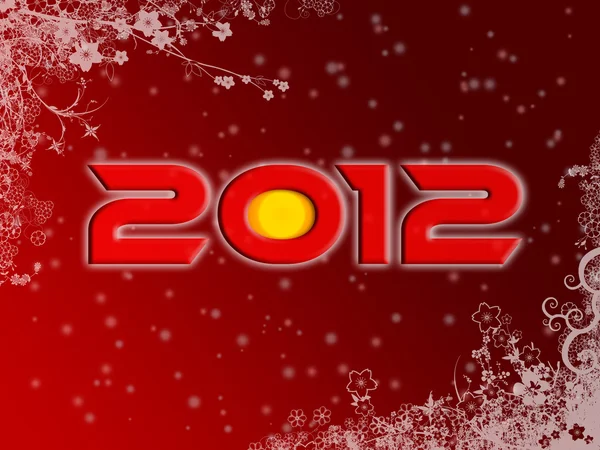 2012 poster estilo Natal — Fotografia de Stock